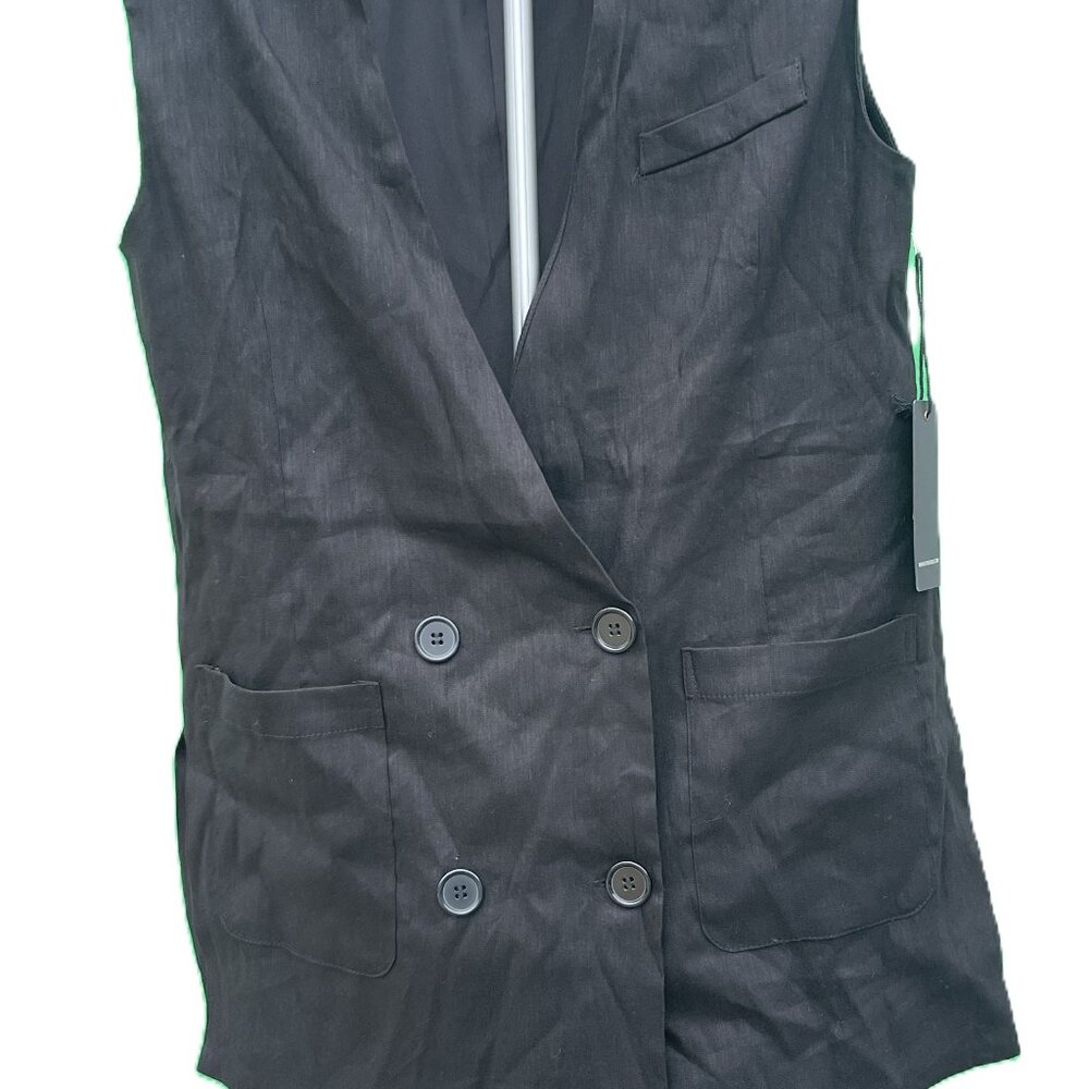 NWT Forever 21 Black Vest Size S